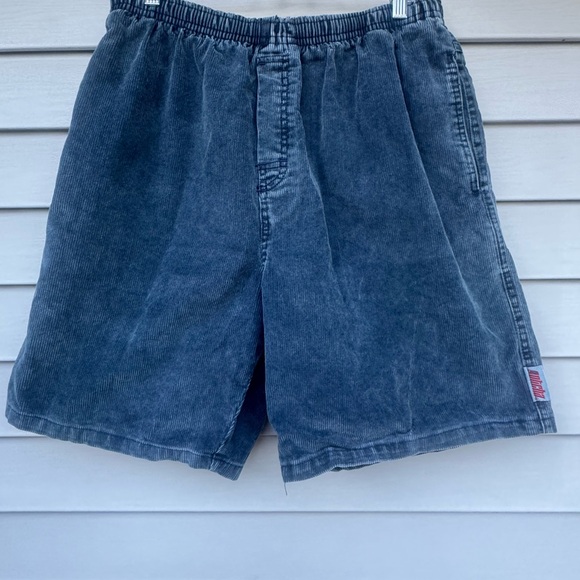 Vintage Gotcha Blue Corduroy Shorts elastic waist Large...